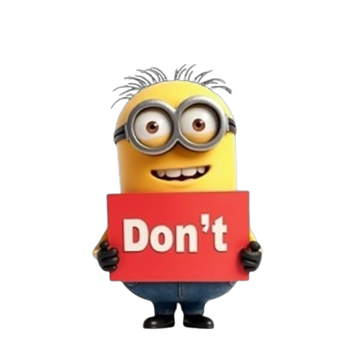 Don'ts